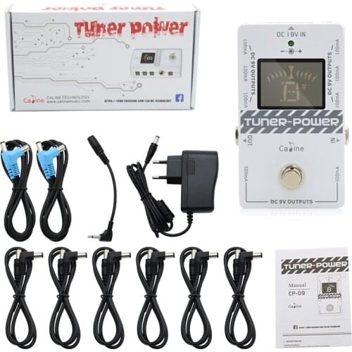 Caline CP-09 Multifunctional 2-in-1 Guitar Tuner DC 9V Electric Guitar Effect Pedal Power 8 solated Output Pedal adapter cp09