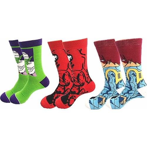 Fashion personality high quality Hip-hop funny mens novelty skateboard socks middle tube socks