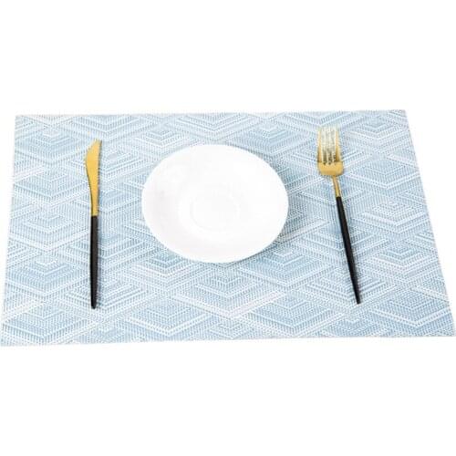 Fashion pvc dining table mat disc pads bowl pad coasters waterproof table cloth pad slip-resistant pad dinning table decoration