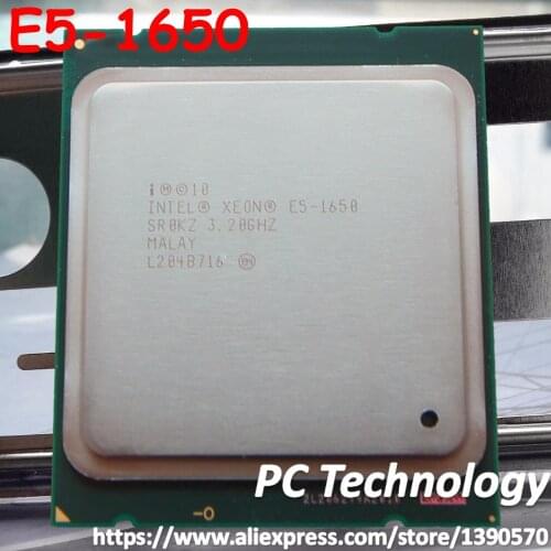 Original Intel Xeon processor cpu E5 1650 3.20GHZ 6-Core 12MB FCLGA2011 TPD 130W E5-1650 free shipping ship out within 1 day