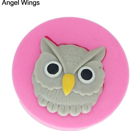 Food grade silicone mold 3D Reverse forming Fondant Cake Owl shaped for Chocolate Kitchen Gadget Decoration Tools DY-0005