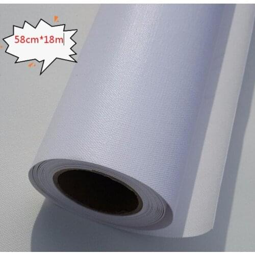 58cm*18m size glossy surface polyester and cotton inkjet canvas roll for inkjet printer