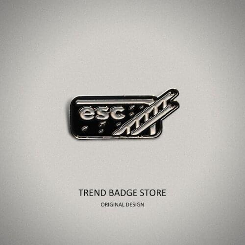 Fashion Ladder Connect Signal ESC Control Keys Personalize Design brooch Accessories Send gifts to friends