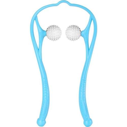 Handheld Roller Massager Neck Massager S Shaped Adjustable Width Legs Shoulder Massage Clip Relaxation Fitness Massage Tools