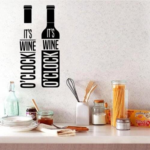Removable wine Wall Art Decal Decoration Fashion Sticker Living Room Dining Room Kitchen Background Wall Art Decal