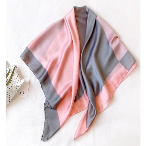 KOI LEAPING New fashion colorblock scarf for ladies colorblock printing scarf decorative headscarf Variety popular soft shawl