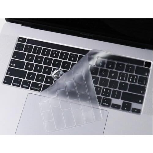 XSKN Ultra Thin Clear TPU Keyboard Cover Skin Full Protective Film for New Macbook Pro 16" with Touch Bar A2141 US Version