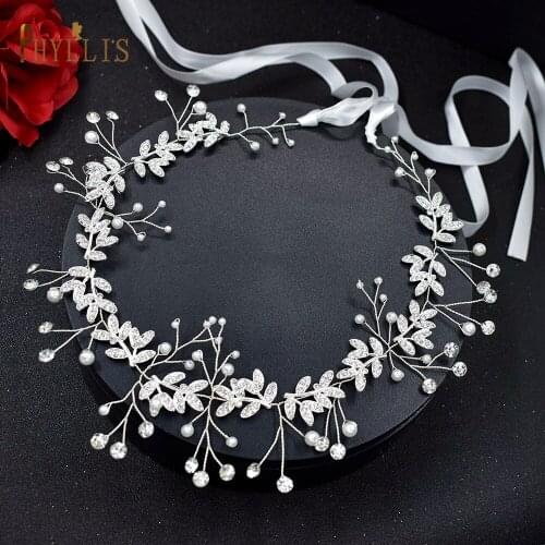PHYLLIS A42 Gold Silver Bridal Headpieces Alloy Leaf Wedding Headband Bridal Headwear Kids Tiara Women Hair Jewelry Headdress