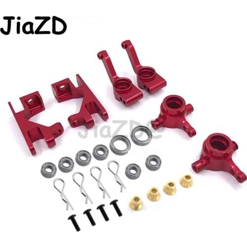 1 set For 1/10 Traxxas Slash 4x4 Aluminum Steering Knuckle Blocks Caster C-Hubs Stub Axle Carriers Replacement of Caster Blocks