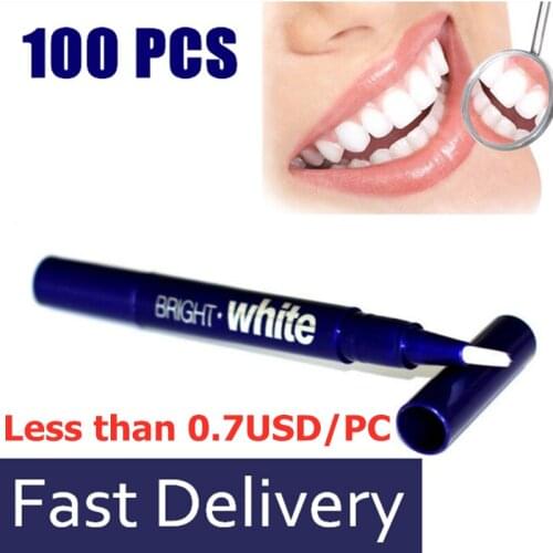100 Pcs Hot Tooth Whitening Pen Dental Teeth Whiten Bleaching Gel 2.5ml Cleaning Pen Portable Tooth Care Products For Wholesale