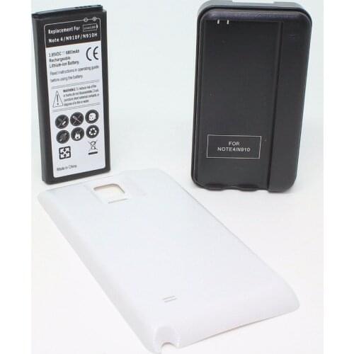 1X 6800mAh EB-BN910BBE Extended Battery + 3 Optional Color Case +Charger For Samsung Galaxy Note IV 4 Note4 N910F/H/S/U/L/A/P