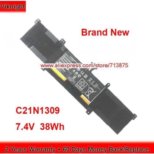 Brand New C21N1309 Battery C21PQ2H for Asus VivoBook Q301L S301LA S301LP C21-N1309 7.4V 38Wh