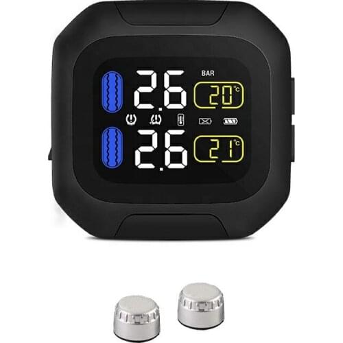 Wireless TPMS for Bicycle/Bike/Motorcycle Automotive Tire Pressure Monitor Pressure Monitoring Alarms TPMS