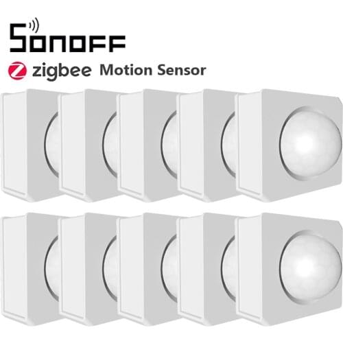 10Pcs Itead SONOFF SNZB-03 ZigBee Motion Sensor Alert Notification Via e-WeLink App Work with ZigBee Bridge Smart Home Security