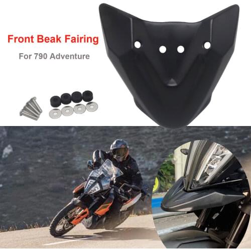 For 790 Adventure ADV motorcycle accessories Front Fender Mount Holder Beak Hugger Wheel Cover Fairing