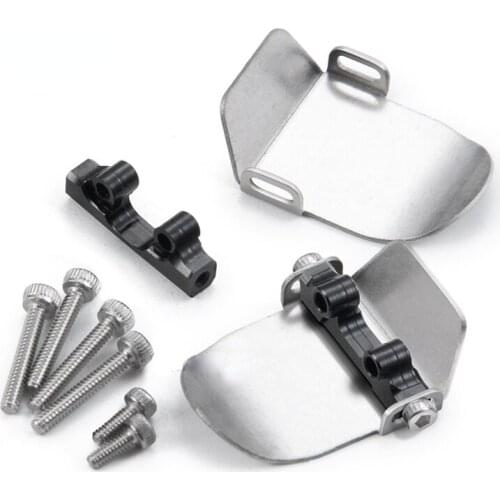 For Axial SCX24 90081 1/24 RC Crawler Upgrade Stainless Steel Parts Chassis Reinforcement Shaft Protector Plate Accessories