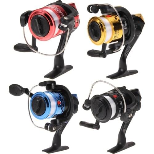 HOT SALE!! Aluminum Body Spinning Reel High Speed G-Ratio 5.2:1 Fishing Reels with Line casting fishing reel lure tackle line