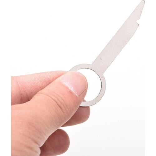 Car Stereo Radio Removal Remove Tool For Audi A4 A6 A8 Car Benz 11 1pcs Sliver 7.7cm