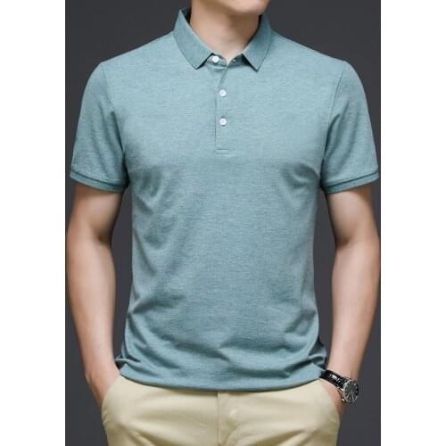 Summer mens clothing, mens POLO shirts, business casual POLO shirts, short-sleeved plus size POLO shirts