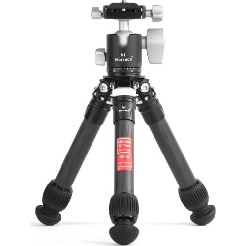 Marsace MT-5 Lightweight Camera Tripod Portable Professional carbon fiber Travel CB-30 Ball Head Compact tripod for camera