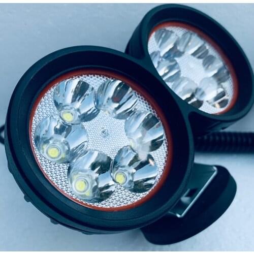 60w Powerful Spot beam Led Magnetic base Car headlight Portable Spring wire Magnet holder Auto led work light Fishing Camp Tent