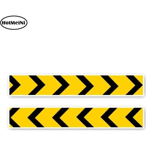 HotMeiNi 6cm x 13cm Warning Sign Yellow Traffic Graphic Accessories Car Stickers