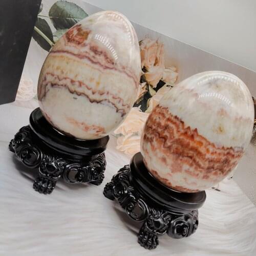 Natural pork stone egg quartz crystal ball mineral healing