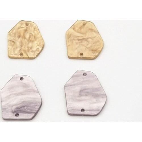 New arrival! 26x21mm 100pcs Irregular Double holes Connector for Ear DIY Making parts,Jewelry Accessories Findings & Component