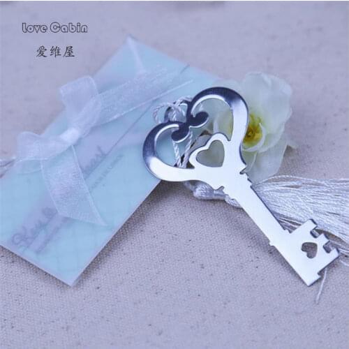 Newest Arrival Creative Diamond ring Umbrella Key angle Metal Bookmark Festival Wedding Party Gift for Guests 60pcs