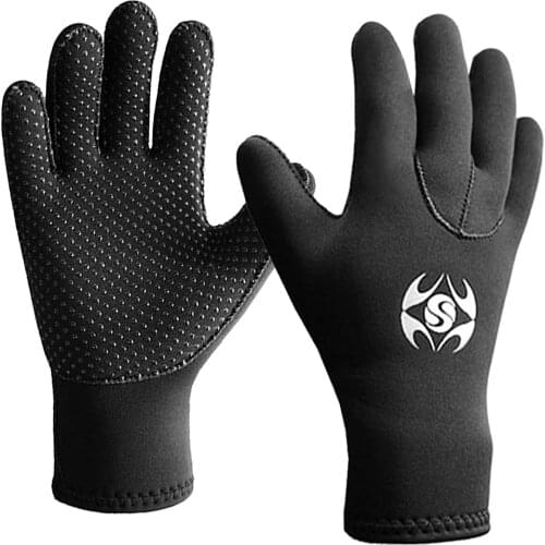 3mm Neoprene Gloves Spearfishing Diving Snorkeling Gloves Warm Boating Canoeing Kayaking Gloves For Swimming Winter Spearfishing