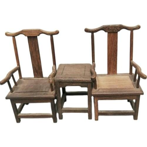 Antique wood carving miscellaneous crafts Chicken wings wood natural color carving small household ornaments