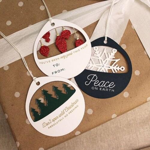 Christmas bell snowball Bookmark Metal Cutting Dies Stencils for DIY Scrapbooking/photo album Decorative Embossing DIY Paper