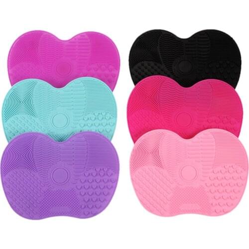Silicone Makeup Brush Cleaning Mat Washing Tools Hand Tool Pad Sucker Scrubber Board Washing Cosmetic Brush Cleane
