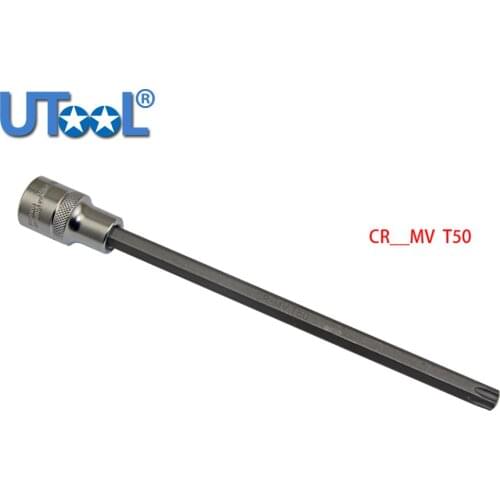 T50 Socket 1/2" Drive Torx Star Bit Extra Long 200mm Engine Head Bolt Socket For BMW (Tamper Proof)