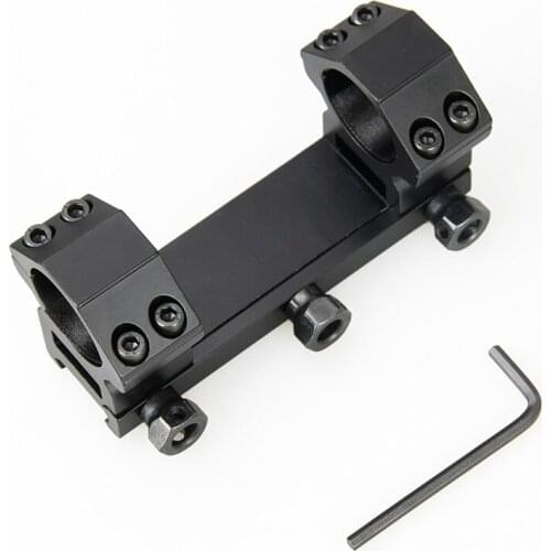 Tactical 1 inch Double Clamp Rifle Scope Mount Ring 25.4mm Length 100mm Fits 21.2mm Rail For Outdoor Hunting