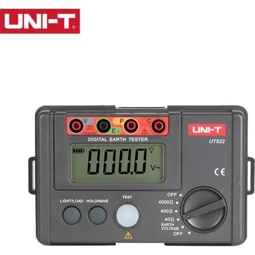 UNI-T UT522 Digital Earth Ground Insulation 0-400V 0-4000 ohm AC Insulation Resistance Tester Low Test Data Logging
