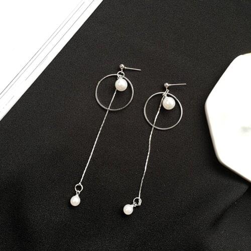 XXZHJ Punk 2018 New Fashion Earrings How To Circle Pearl Tassel Earrings Manufacturers Earrings Manufacturers Wholesale Sales