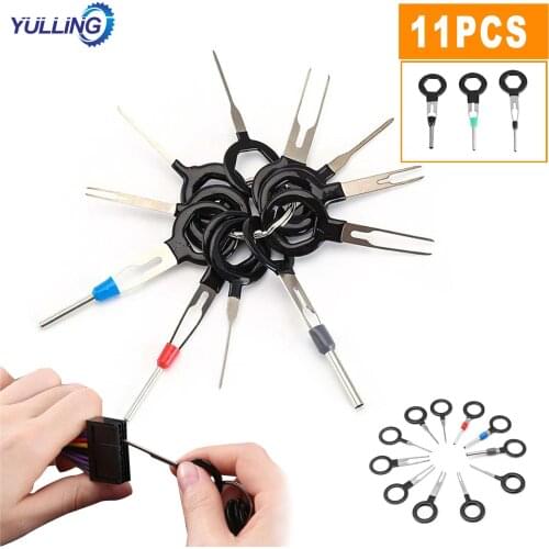 11PCS Terminal Ejector Kit Tools Wire Connector Extractor Automotive Terminal Wire Terminal Removal Tool Car Pin Kit