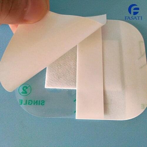 5pcs 9*10(4*5)cm pue pu film wound care Waterproof Breathable Transparent Dressing with Absorbent Pad The product has expired