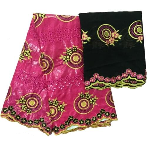 African bazin riche getzner 2019 high quality tulle lace with nigerian lace fabric latest guinea brocade fabric 5+2 yards/lot