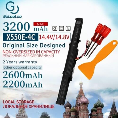 3200mAh 14.8V Laptop Battery A41-X550E for ASUS x550e X450 X450J A450V A450 F450 X450E A450J F450E F450JF F450C X751L X751M