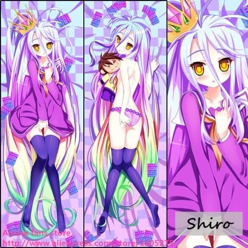 Anime No Game No Life Lovely Shiro Kawaii Loli Japanese Pillowcase Pillow Case Cover decorative Hugging Body Bedding