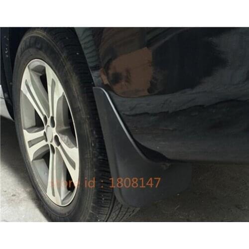 Car Plastic Fender Soft Mudguard Protection Flaps Splash Mud Guard Frame 4pcs For Toyota Highlander 2008 2009 2010 2011