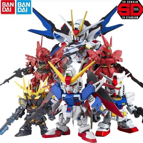 Bandai Original Assembled Model SDEX BB Warrior Q Version Yuanzu Unicorn Strikes Freedom Destiny Grim Reaper Little Gundam Gift