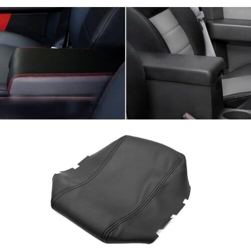 Center Armrest Leather Cover For Dodge Nitro 2007 2008 2009 2010 2011 Car Central Armrest Box Panel Skin Cover Sticker Trim