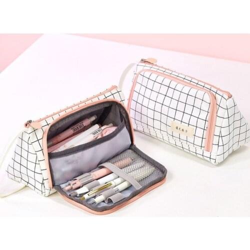 Large Capacity Pencil Case Kawaii School Pen Case Supplies Pencil Storage Bag Cute Pencil Cases Office Pen Box Pouch Stationery
