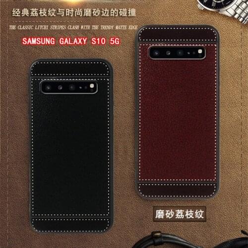 Cases for Samsung galaxy S10 5G Funda 6.7 inch Soft Black silicone Coque for Samsung S10 5G Phone Cover