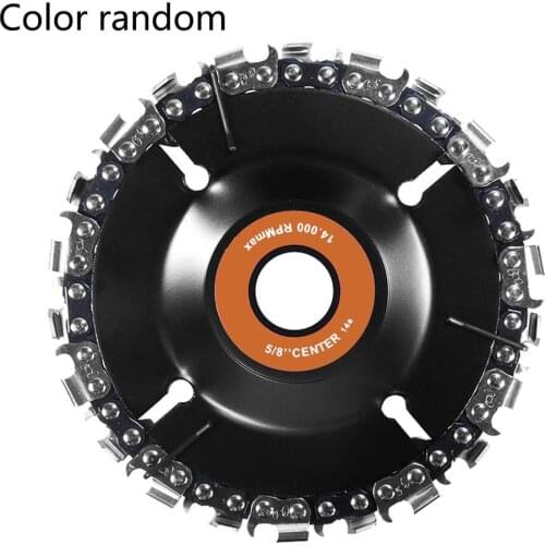 Black Disc 4 Inch Grinding Chain Angle Grinder Sprocket Wood Carving Plate Black Disc Angle Grinder With Chain Plate