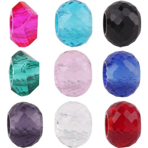 European Colorful Lampwork Glass Beads Murano Aolly Charms Beads Fit Pandora Original Brand Girl DIY Bracelets Bangles Jewelry