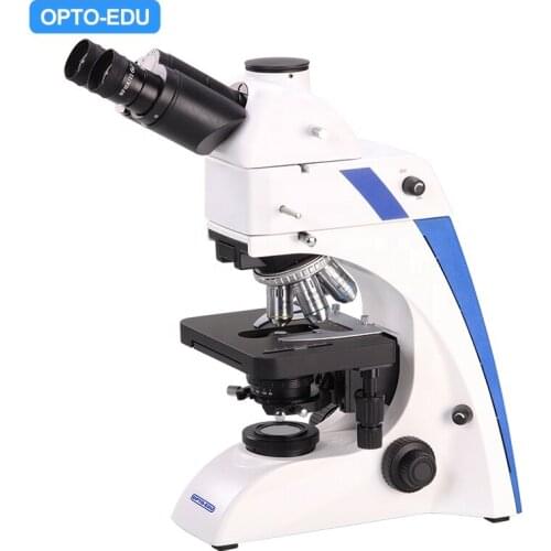 OPTO-EDU A16.2603-NL-1 40-1000X BG Trinocular Transmit Light 6V30W Halogen Fluorescence Microscope